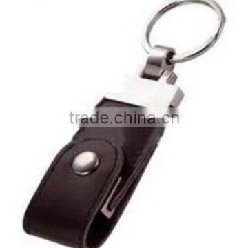 6 Years Factory Swivel Leather Usb Flash Drive Black Leather Usb Flash Stick