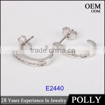 Latest earring design jewelry ring shape earring wholesale