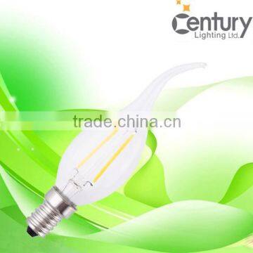2w 4w 360degree Ra80 E27 Filament LED candle bulb
