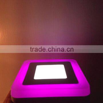fashion light for room 6w+3w double color panel lighting