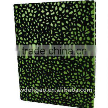 Flocking Cloth Ring Binder Desktop File Folder for Office Stationery Cardboard A4 or FC Size
