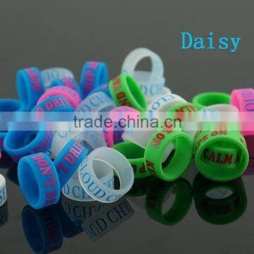 USA Hot Sale Decorative and Protection Glow in the Dark Silicone Vape Band Customized Logo Service Vape Band Design Your Logo photo-6