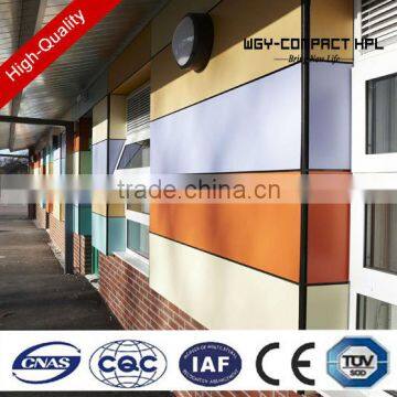 2016 new WGY Hpl Decorative Exterior Wall Cladding Hpl Outdoor