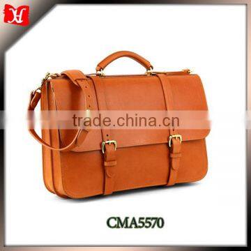 2014 fashion leather bag shoulder strap book bag men laptop bag