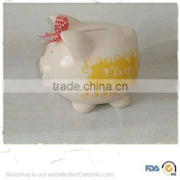 Funny colourful ceramic best selling piggy money bank