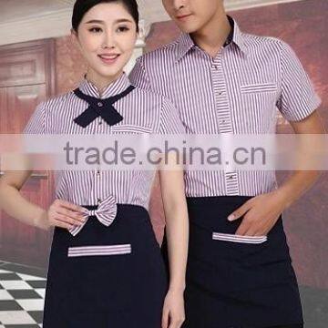 wholesale custom high quality hotel uniform, hotel staff uniform, service staff uniform