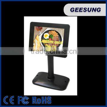 Popular 7'' USB displaylink in LCD Monitor Pole Display 8'' Customer Display POS System