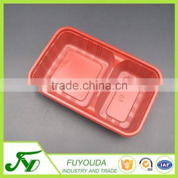 PP red disposable plastic fast food packaging container