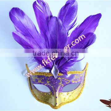 Best Selling Items Goose Feather Mask For Venetian Masks Wholesale