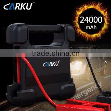 2016 hot new item CARKU 24000mAh 88.8WH car battery charger 12V 24V Jump Starter