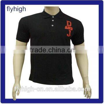 Plain Black Cotton Polo t Shirts Manufacturers China photo-2