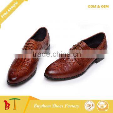 Men's Alligator Full Grain Leather Shoes for Both Leisure and Formal