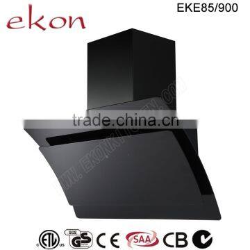 With Energy Labels CE GS Approved 60cm Black Glass European Style Kitchen Hood