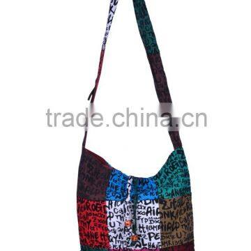 Multi Color Cotton Fabric Patch Work Bag