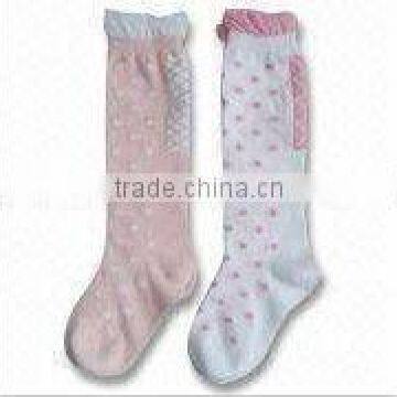 Fashion Jacquard Knee-high Girls Socks