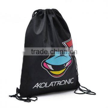 Factory direct! 2016 new ployester drawstring gym bag