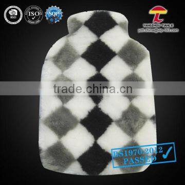 2000ml hot water bag with plush cover rhombus