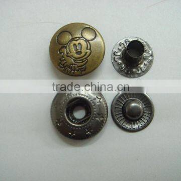 14mm Mouse Fancy Logo Waterproof Snap Button photo-2