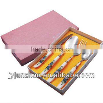 Gift ceramic cutlery spoons made by factory and sell by factory directly