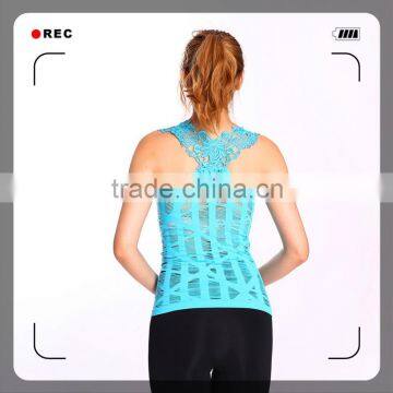 seamless wholesale fashion women camisole with lace on back-neck