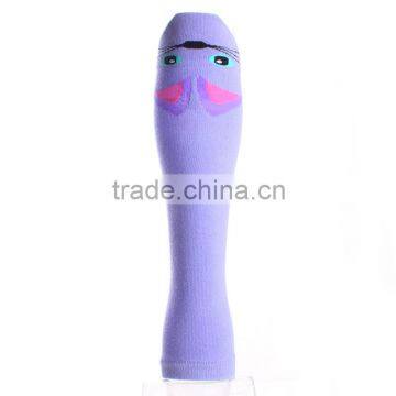 Funny Love Face Wholesale Purple Knitted Cartoon for Baby Leg Warmers Newest Cute Gifts photo-4
