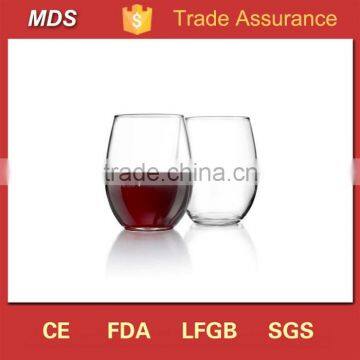 Wholesales Clear Wine Glass With Silver Rim photo-5