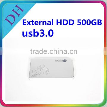 500GB 2.5'' external hard drive usb3.0 with one year warranty hdd wholesale