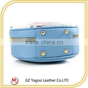 Round Shoulder Bag Color Printing Paris Hand Bags photo-5