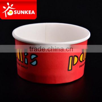 Custom printed disposable paper 1oz ice cream cup