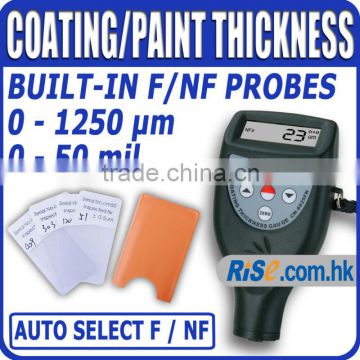 Paint Coating Gauge F/NF Probes Painting Non-magnetic Thickness Meter