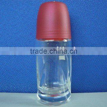 roll-on glass perfume bottle