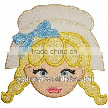 embroidered applique girl clothing trimming