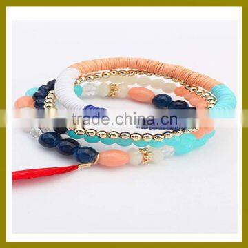 2016 Fashion ceramic beads bracelet and glass bread bracelet from bracelet manufaturer