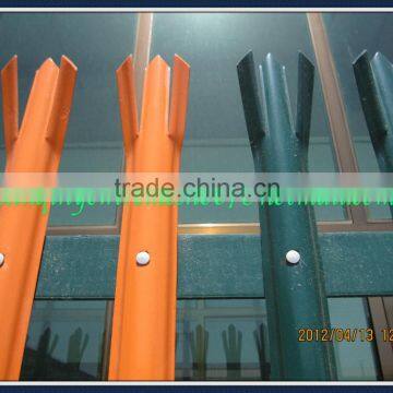 FR- Electrostatic polyester coated W profile Palisade Fence