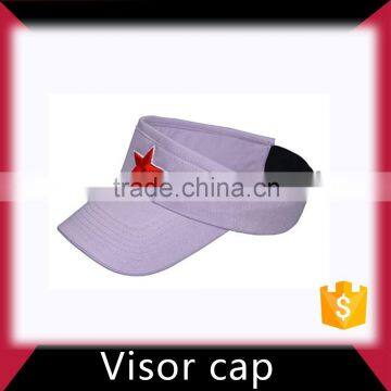 Sample softtextile free cotton sun visor hats