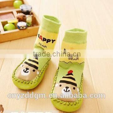 baby non-slip floor socks/Children's leather cotton shoes