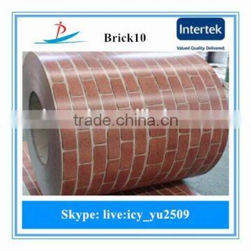 BRICK paint coatings design ppgi with best quality used in build and roofing material made by steel manufactury in China