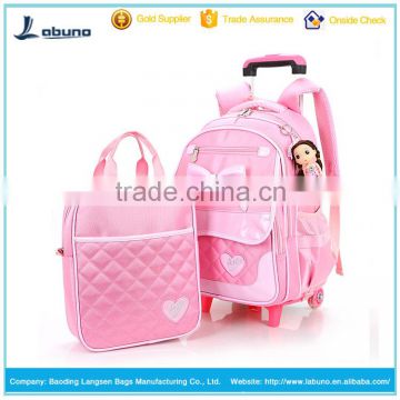 2016 New arrival and fashionable school backpack kids trolley school bags