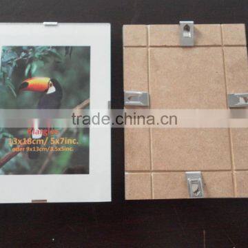 wholesale frameless glass picture frame metal clip frame YF-CF005
