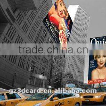 3d lenticular sheet 3d city creative building poster