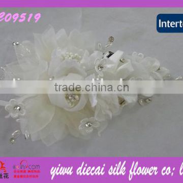 Handmade Fabric Beaded Flower Wedding Accessories