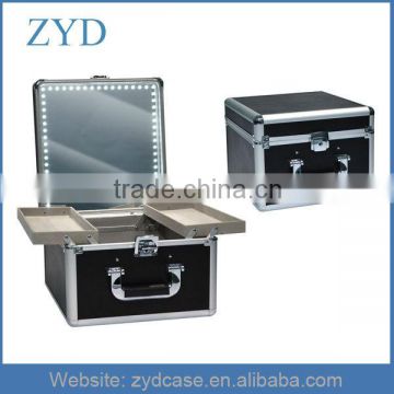 Aluminum makeup box with lights LED lighted makeup box ZYD-HZ301