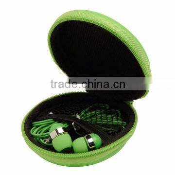 Eva Zippered hard Earphone case Earbuds carry case wholesale