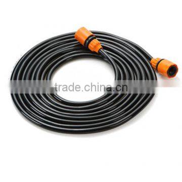 PVC garden water hose with quick connector