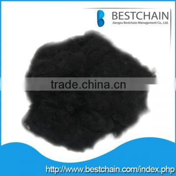 best quality recycled black POLYESTER STAPLE FIBER 1.2d to15d for spinning, filling, non-woven and carpet