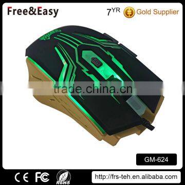 USB Wired Optical Computer Gaming Mouse With LED Light Luminous For Desktop Laptop photo-2