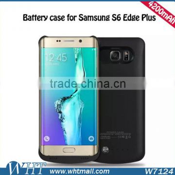 2016 New Products 4200mAh Rechargeable Battery Case for Samsung Galaxy S6 Edge Plus