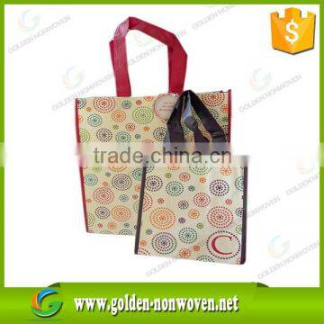 2016 Custom Logo Printed Lamination Non Woven Fabric , 20g Laminated Pp+pe Non Woven Fabric for Bag Use photo-5