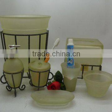 High quality 6pcs polyresin bathroom set