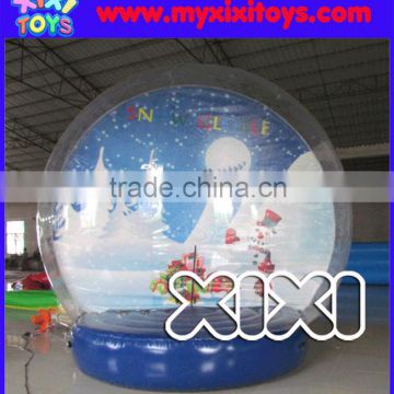 Outdoor Christmas inflatable photo snow globe for sale, popular inflatable Christmas decoration